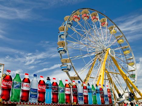 A hot summer day at Capital Ex exhibition in Edmonton, Alberta, Canada, summer of 2008.