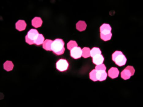 blurry light over black background