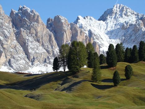 alpine scenery, Dolomites in Italy