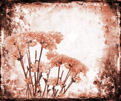 Floral grunge background