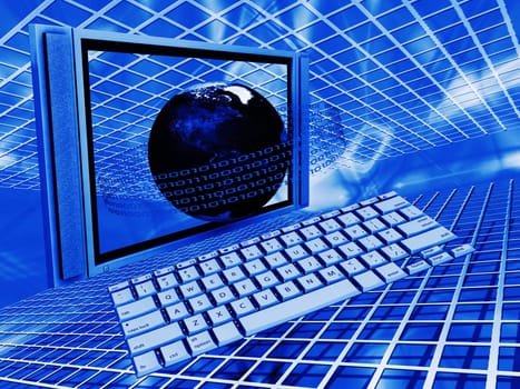 Conceptual image depicting global technology