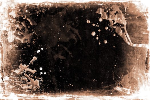 Grunge background with splats and drips