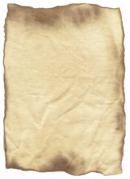 Background of old burnt paper