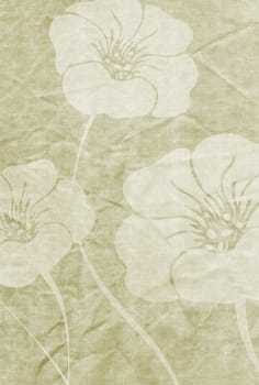 Floral design on grunge background