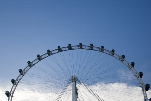 The Singapore Flyer, the biggest Giant wheel in the world.