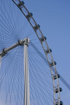 The Singapore Flyer, the biggest Giant wheel in the world.