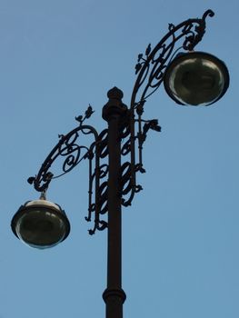 Old fashioned street light