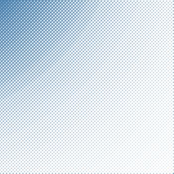 Halftone blue pattern with little dots and some zoom blur applied 