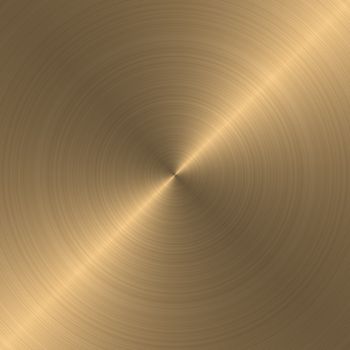 circular brushed gold metallic background with diagonal highlight