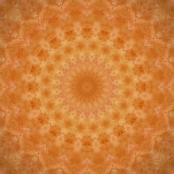 Kaleidoscopic image that resembles a mandala, chakra or abstract flower.