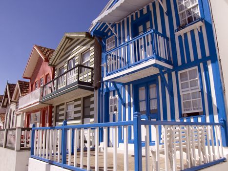 Stripe houses in Costa Nova - Portugal