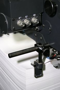 Work of the printed equipment in a modern printing house