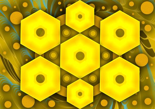 abstract image of honeycomb honey