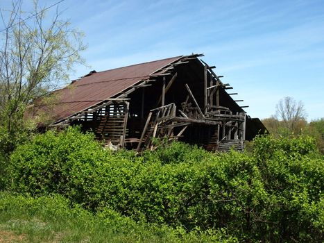 old barn that is falling down and no longer in use