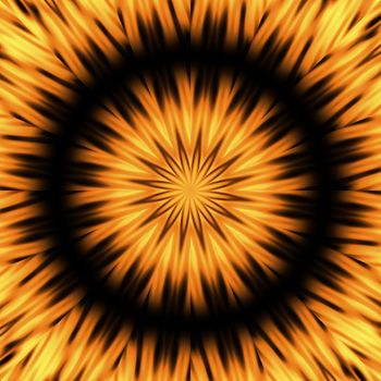 abstract golden sun, could be also a sunflower or an explosion