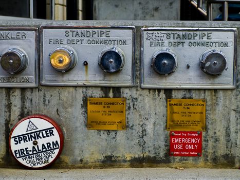 Old standpipes for emergency services.