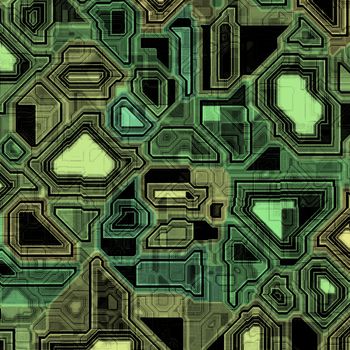 A high-tech circuit board background.  It tiles seamlessly, when setting it as a pattern.