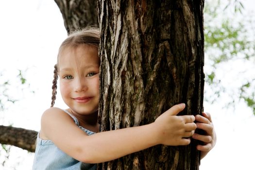 Little girl with plaits
