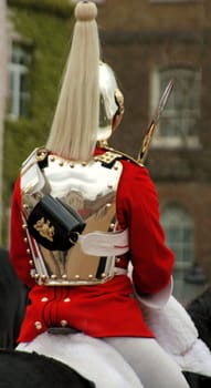 London guard on horse