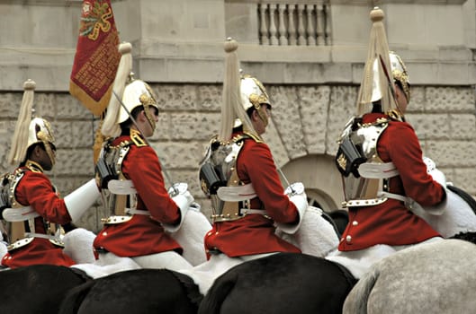 London guards on horse