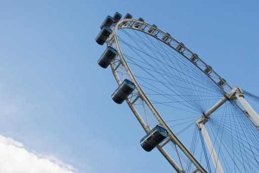 The Singapore Flyer, the biggest Giant wheel in the world.