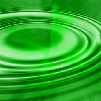green water ripples with light shining through
