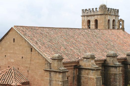 Mora de Rubielos Church. Bell in the tower.