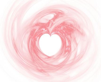 smooth rosered heart fractal