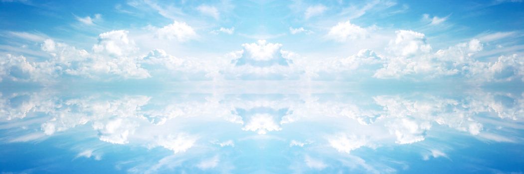 Beautiful banner/ header of blue sky and clouds