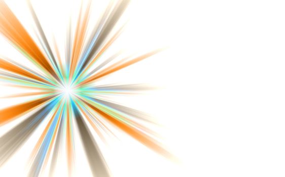 An abstract burst illustration. Very colorful - works great as a background with plenty of copy space.