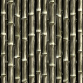 Seamless bamboo poles texture - tiles as a pattern in any direction.