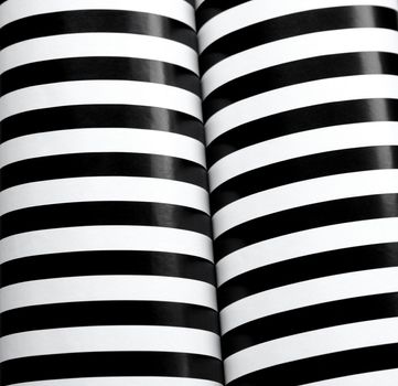 black and white stripes in column form