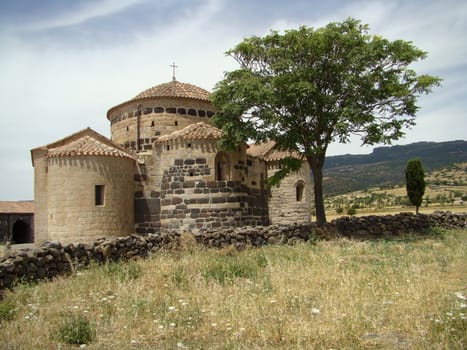 rural church Santa Sabina near Silanus in Sardinia