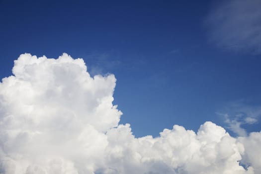 Blue sky with cloud.