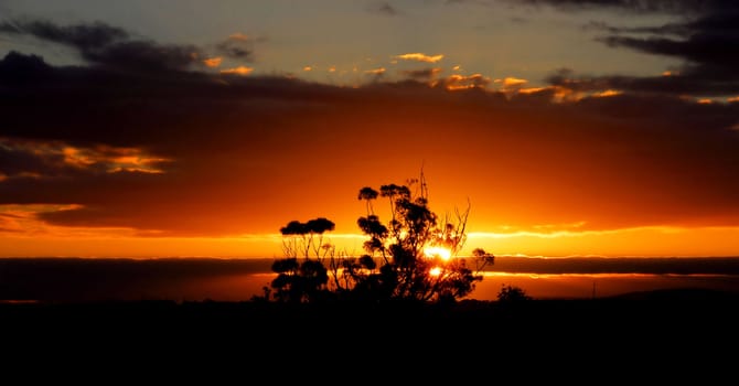 Sunset landscape Australia