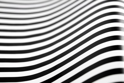 black and white stripes with an op art effect