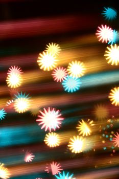 abstract disco  colored stars motion background