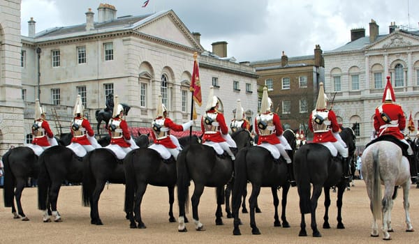 London guards on horse