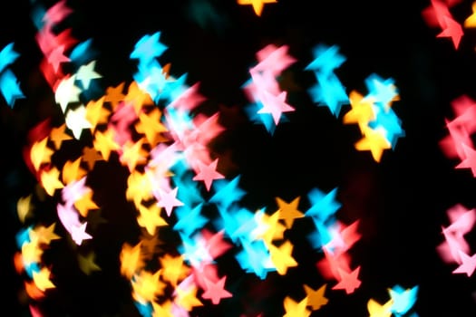 abstract disco  colored stars motion background