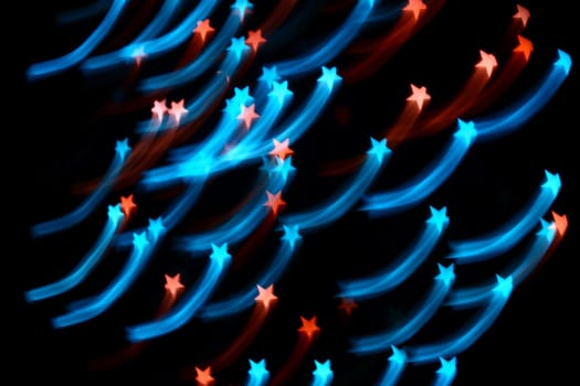 abstract disco  colored stars motion background