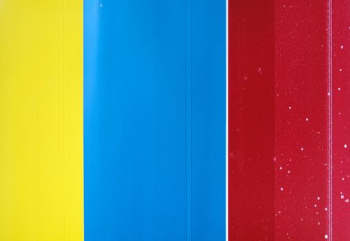 printer blotting sheets in yellow, blue and red suitable for a background