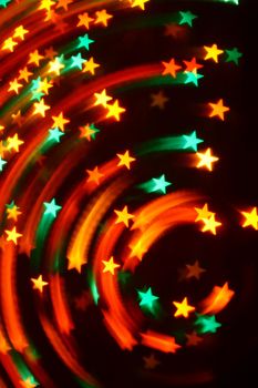 abstract disco  colored stars motion background