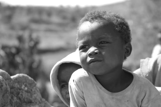 Young child in Madagascar