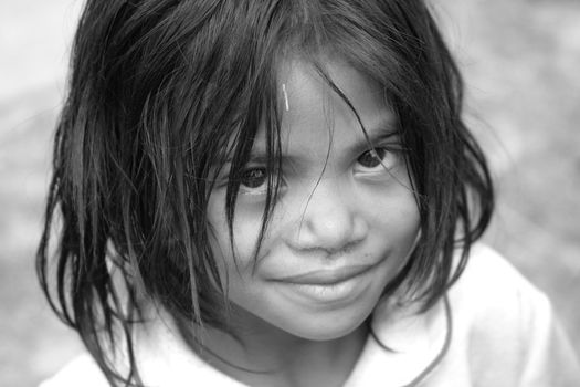 Cute young girl in Madagascar