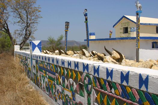 One of the typical burial grounds in Madagascar