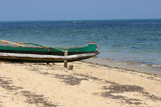 Canoes at the beach of Ifaty