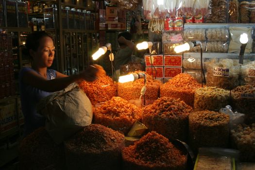 Indoor market in Saigon