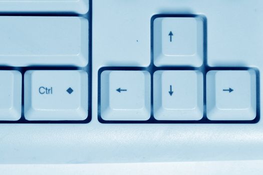 working keyboard macro close up