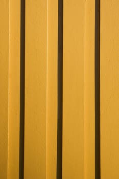 Yellow painted wall background. Natural light with evening shadows. 