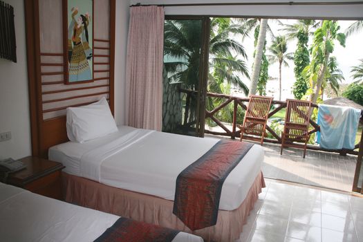 hotel room in koh samui island thailand